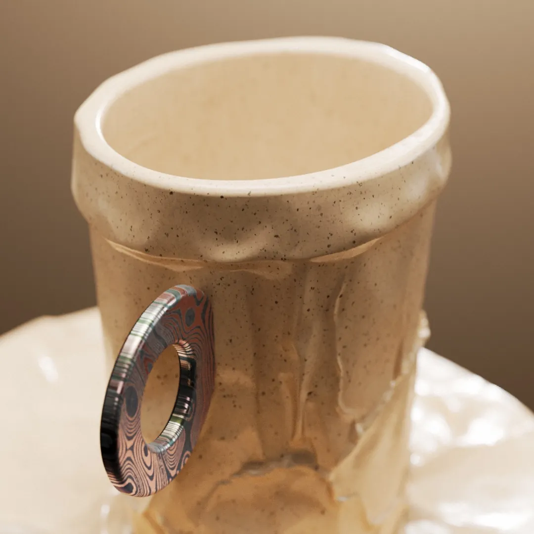 Matterra Mug Appearance - Damascus steel mug